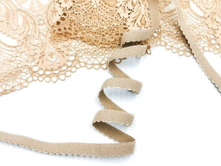 _Отделочная резинка с фестонами, 12мм, кофе с молоком (Арт: OTR641/12A-030), м