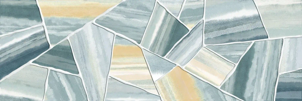 Декоративная плитка ALMA Ceramica DWU11ALS606 Alaris 60x20 голубой / желтая глянцевая под мозаику