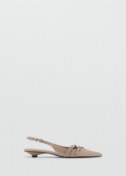 Туфли на каблуке kitten с перфорацией