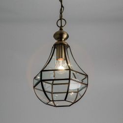 Citilux Гера-1 CL444110 Подвесной светильник витражный Бронза