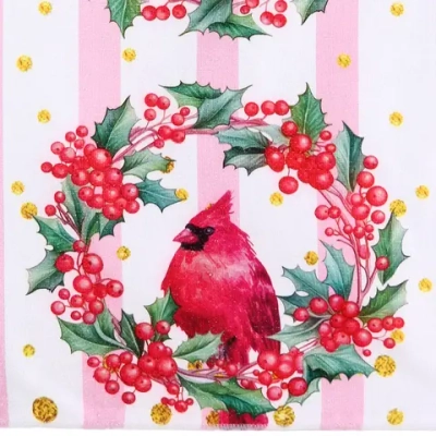 Полотенце кухонное «PinkMagic - Свиристель» 40*57 см, микрофибра 200 гр/м2