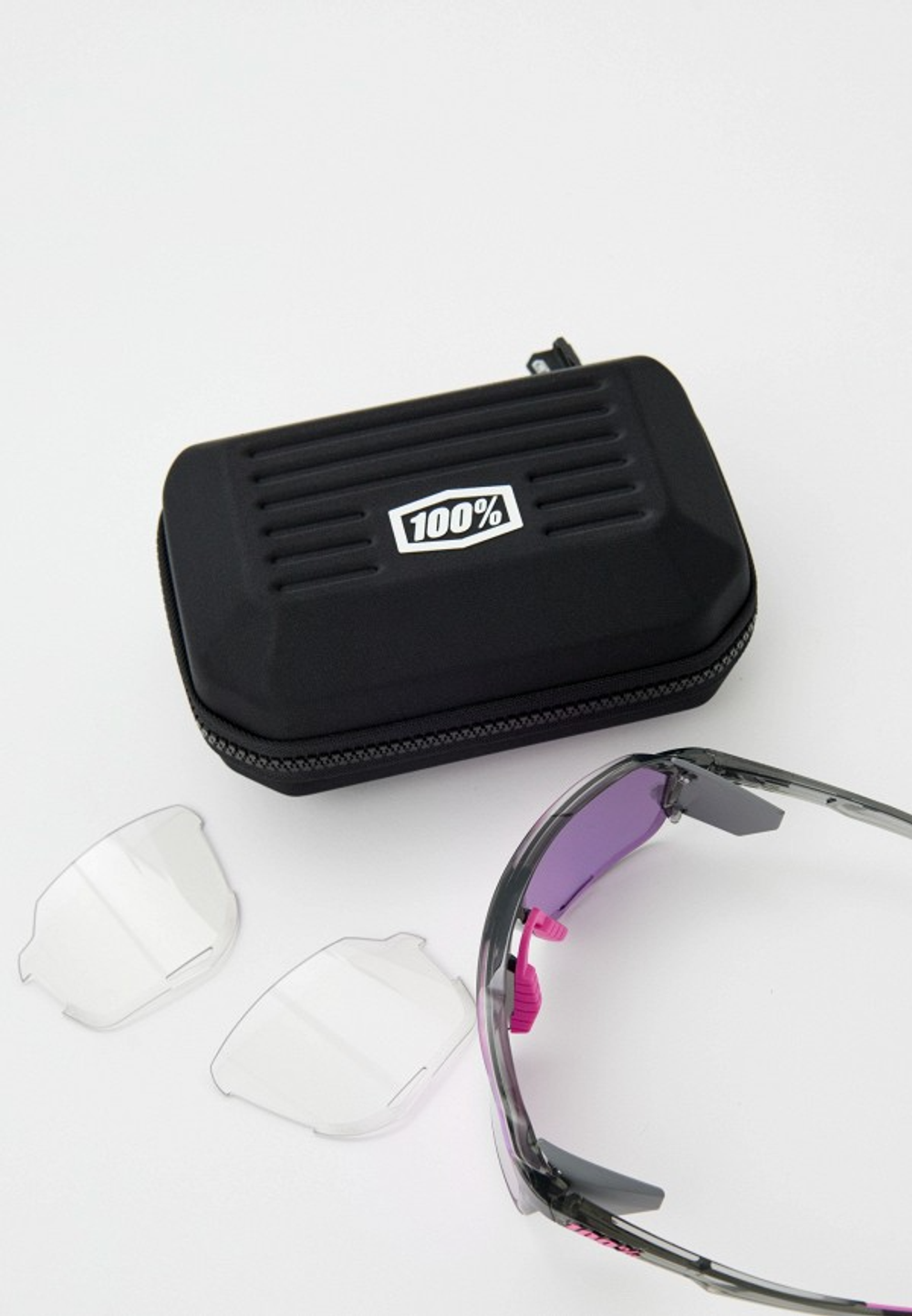 Спортивные очки 100% Norvik / Polished Translucent Grey / Purple Multilayer Mirror Lens