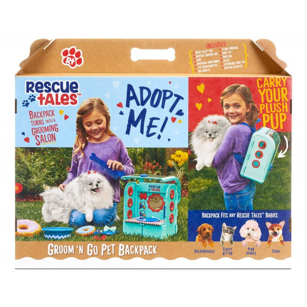 Игровой набор Little Tikes Rescue Tales - Рюкзак с питомцем собакой салон красоты + аксессуары 657726