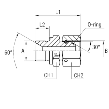Соединение PFN BSP 1.1/2 - BSP 1.1/2