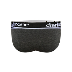 Мужские трусы брифы с вырезом темно-серые DARKZONE DZN6259