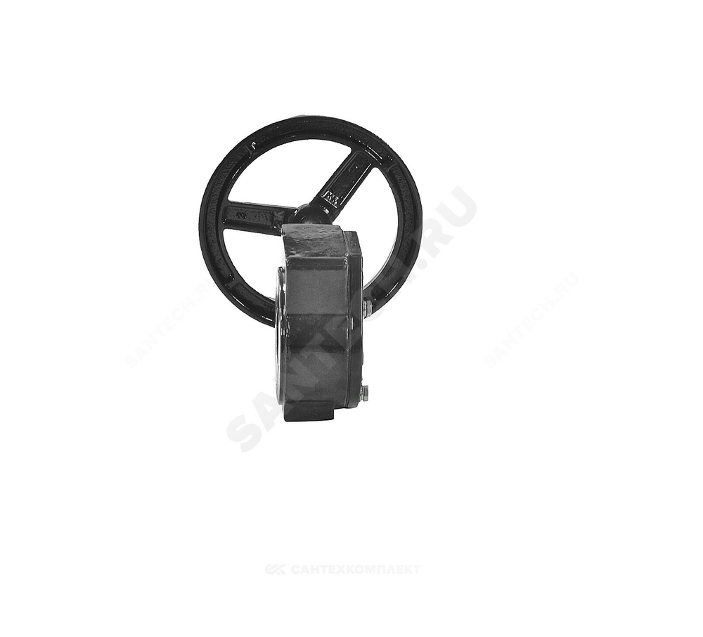 Редуктор четвертьоборотный 2010.R01 F10 22х22 квадрат для затвора Ду 300 Benarmo