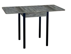 Эко 60х60 стол обеденный раскладной / пасадена/черный