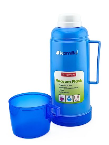 Термос 600 мл. со стеклянной колбой Kamille KM 2071 пластиковый корпус
