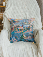 Наволочка гобеленовая декоративная для интерьерной подушки Вечера на хуторе 47х47 см.