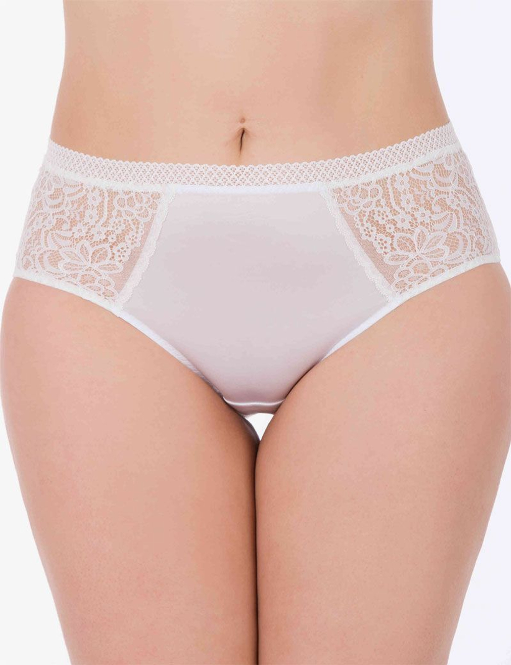 Трусики-слипы с кружевом Patrice (Размер: 46) (Цвет: пудровый)
