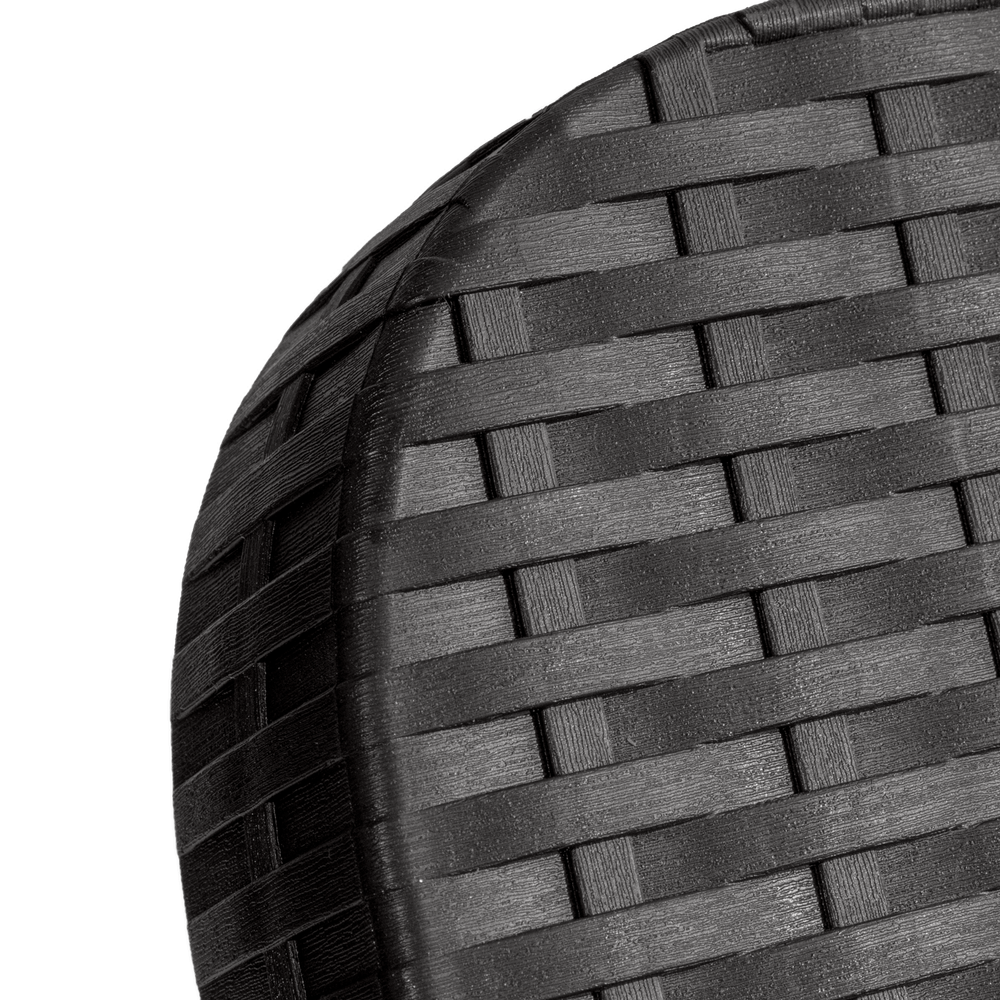 Шезлонг пластиковый "RATTAN" OLA DOM. Антрацит.