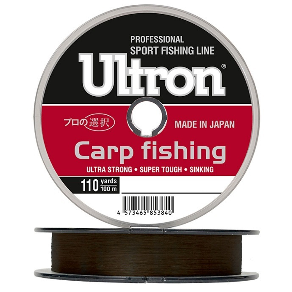 Леска ULTRON Carp Fishing 0,25 мм., 7,0 кг, 100 м, коричневая