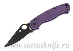 Нож Spyderco C81GPPRBK2 Paramilitary 2 Black Cru-Wear Purple G-10фотография - 1
