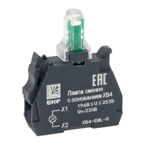 Лампа сменная c основанием XB4 красная 230В EKF PROxima (10.00 шт.)