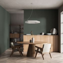 Светильник LED ЭРА Geometria SPO-121-W-40K-038 Hexagon 38Вт 4000К 4000Лм IP40 600*600*80 белый подвесной | Декоративные светильники Geometria