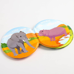 6579820 Развивающий набор «В Африке»: книжка-игрушка, тактильные массажные мячики 4 шт., цвета/формы