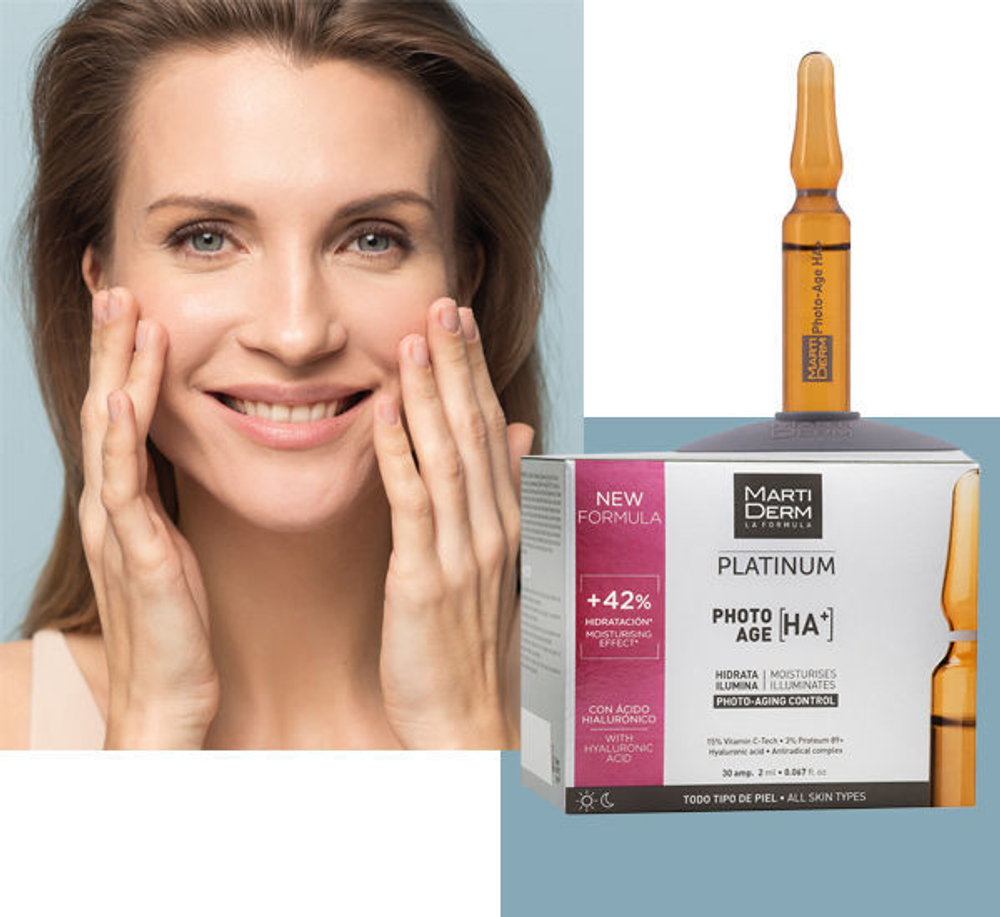 Martiderm Ампулы PHOTO-AGE HA+ с гиалуроновой кислотой Мартидерм Платинум, 10x2 мл