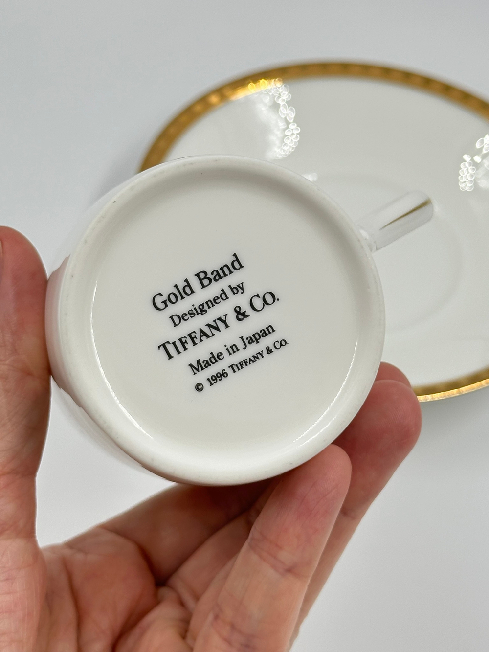 Кофейная пара Tiffany & Co, Gold Band