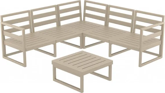 Комплект угловой уличной мебели Mykonos