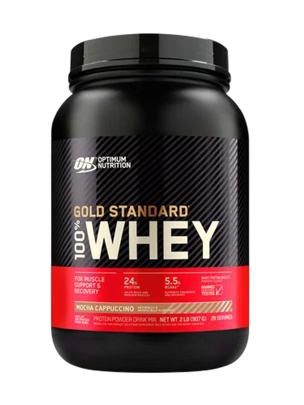 Optimum Nutrition, Gold Standard 100% Whey, сыворотка, 907 г (2 фунта)