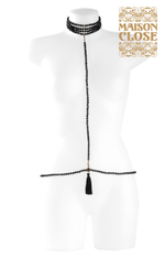 Чёрный пояс, соединенный с завязкой на шею A TON COU HARNAIS (Цвет: черный)