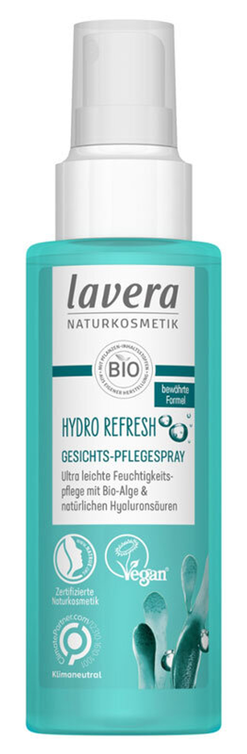 Спрей для ухода за лицом Lavera Hydro Refresh, 100 мл