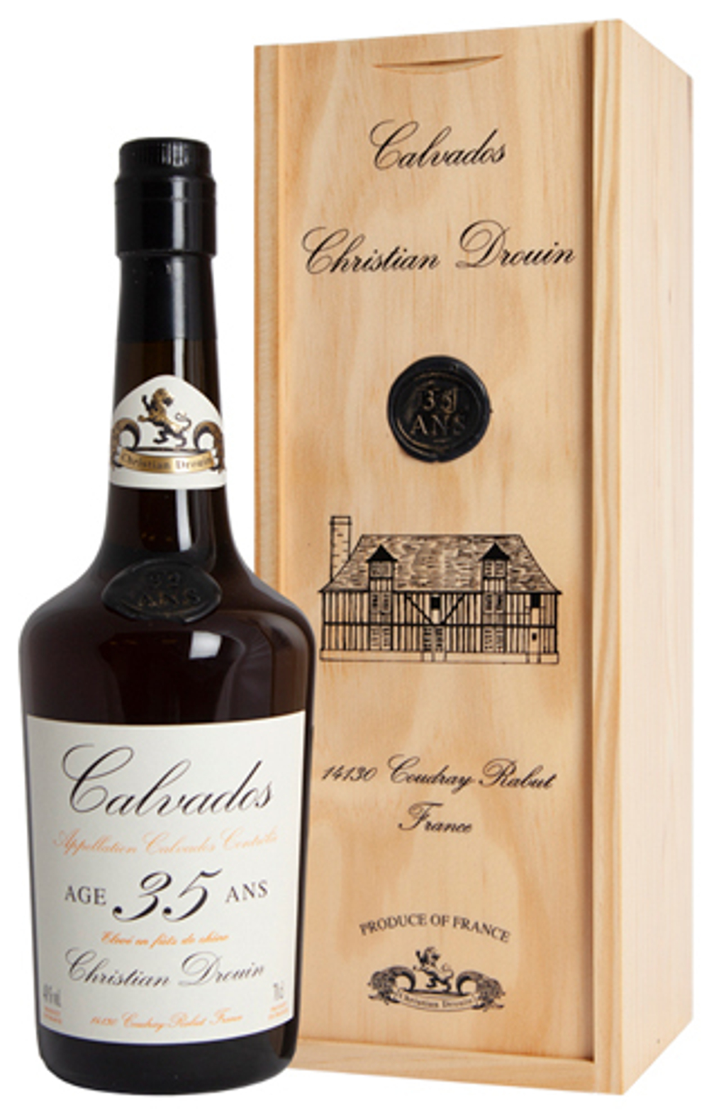 Кальвадос Christian Drouin Calvados 35 ans п/уп (дерево), 0.7 л