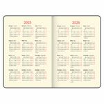 Ежедневник датированный 2025, А5, 138x213 мм, BRAUBERG "Cayman", под кожу, черный, 115772