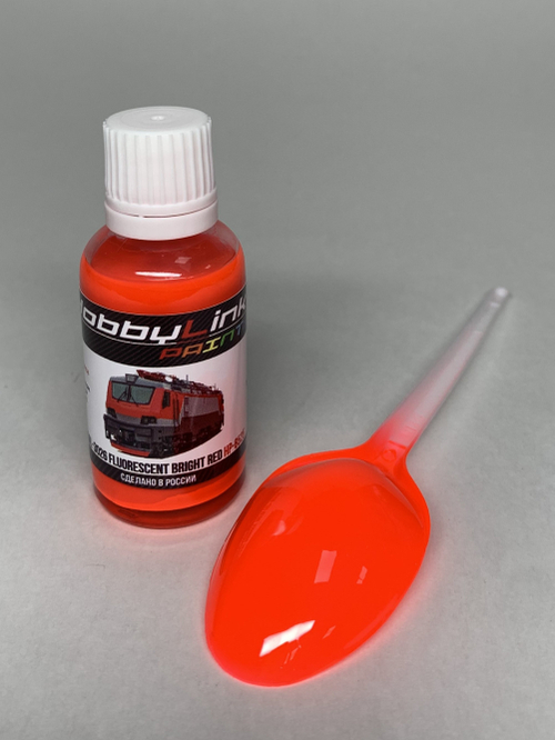 Краска лаковая HobbyLink RAL-3026 Fluorescent Bright Red HP-8525