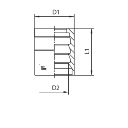 Муфта DN 10 1SN/2SC с зачисткой NEW