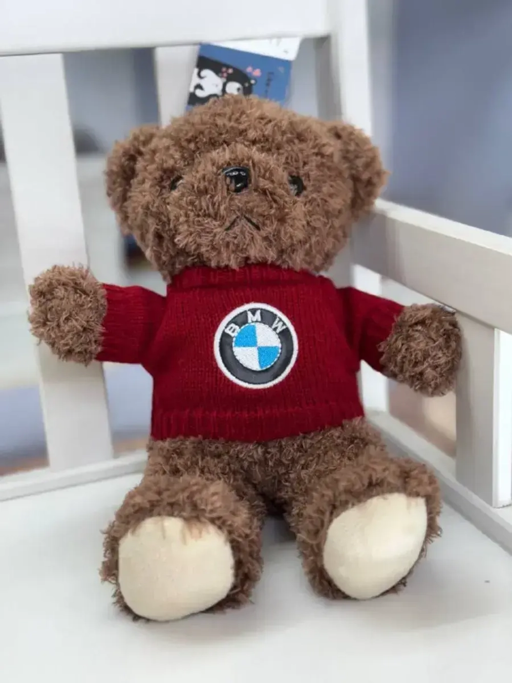 Мягкая игрушка медведь с логотипом БМВ BMW 28 см