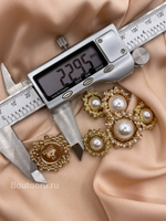 Пуговицы Жемчуг10 золотистые