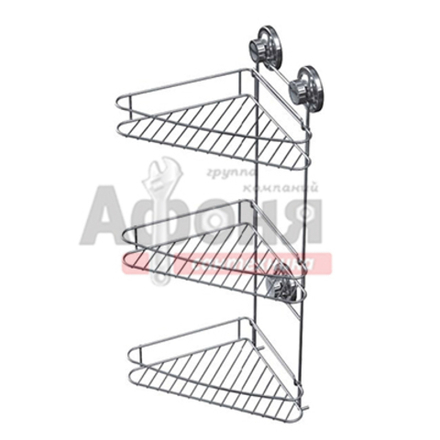 3728-3/L Полка 3-ая угловая на присосках