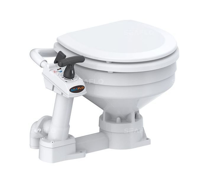 Унитаз с ручной помпой (Compact), SeaFlo