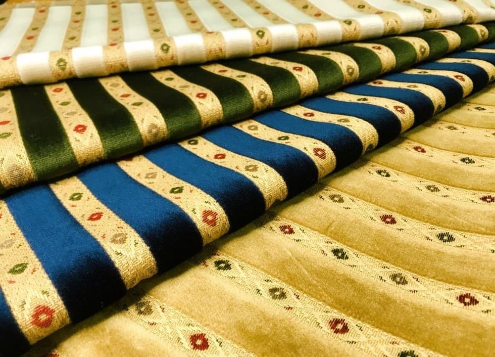 Велюр полоса белая Турция