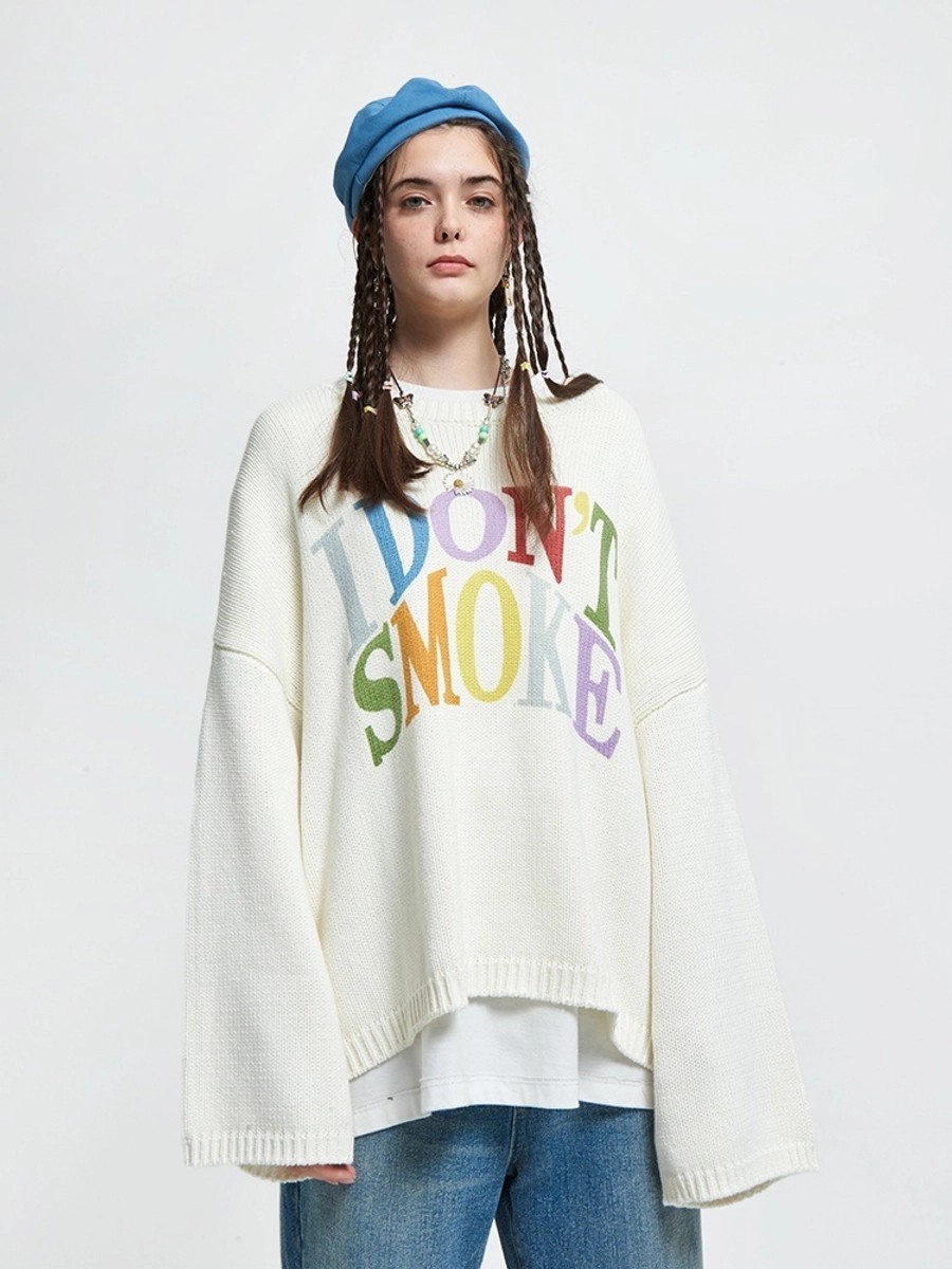 [FROM MOSCOW] Свитер DONSMOKE "Rainbow Logo" Oversized Knitted Sweater