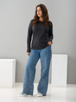 Лонгслив ЛНкл-081/темносерый-меланж