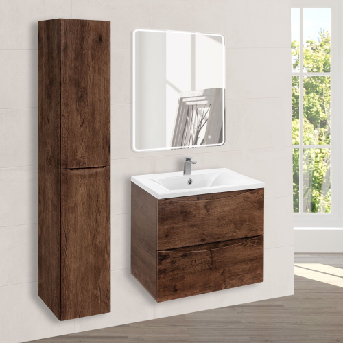 База под раковину Mia 600 подвесная, 2 выкатных ящика soft close, R.Wood