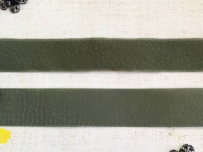 Велкро/липучка комплект, ш. 4 см, хаки