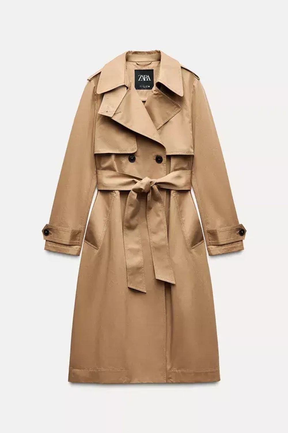 Zara water repellent trench coat online