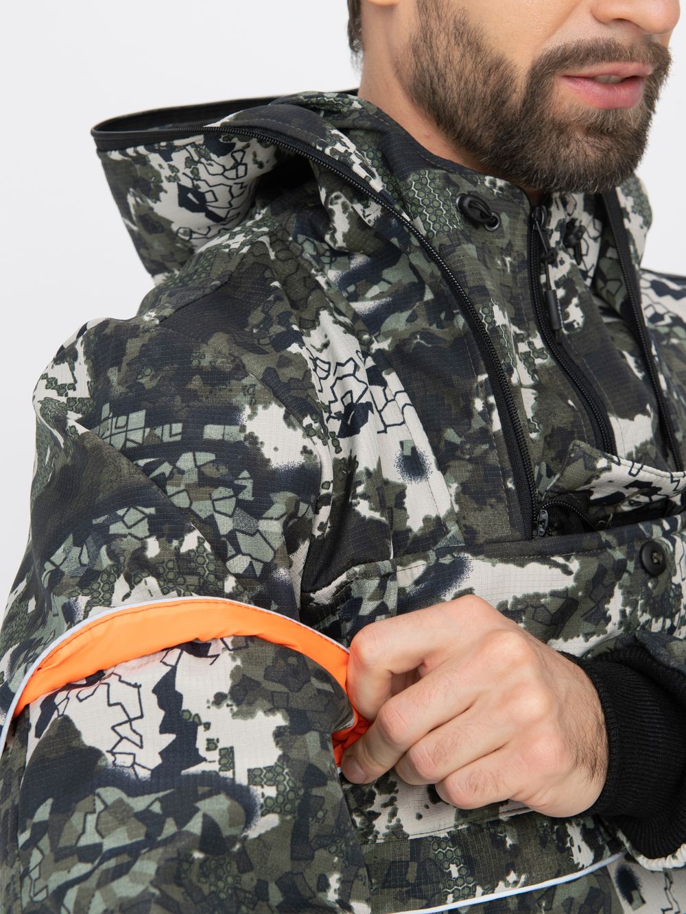 Костюм демисезонный Антигнус-Люкс ткань Смесовая Микро-РипСтоп/Бондинг цвет КМФ N-181