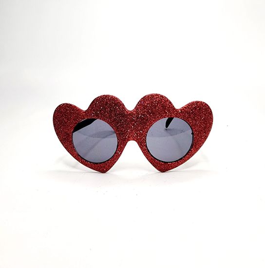 Очки "Сердце-блёстки"