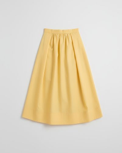 Расклешеная юбка-миди из хлопка-поплина