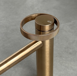 Смеситель для раковины Gessi Anello, высокий, короткий излив, цвет Warm Bronze Brushed PVD
