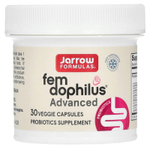 Jarrow Formulas, Vegan Fem Dophilus Advanced, 10 млрд КОЕ (104 мг), 30 растительных капсул