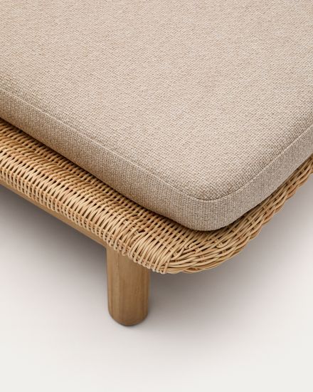 Шезлонг Galea из тикового дерева и синтетического ротанга Испания La Forma