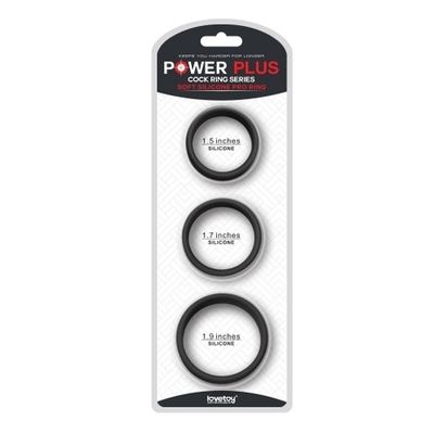 Набор эрекционных колец Power Plus Soft Silicone Pro Ring