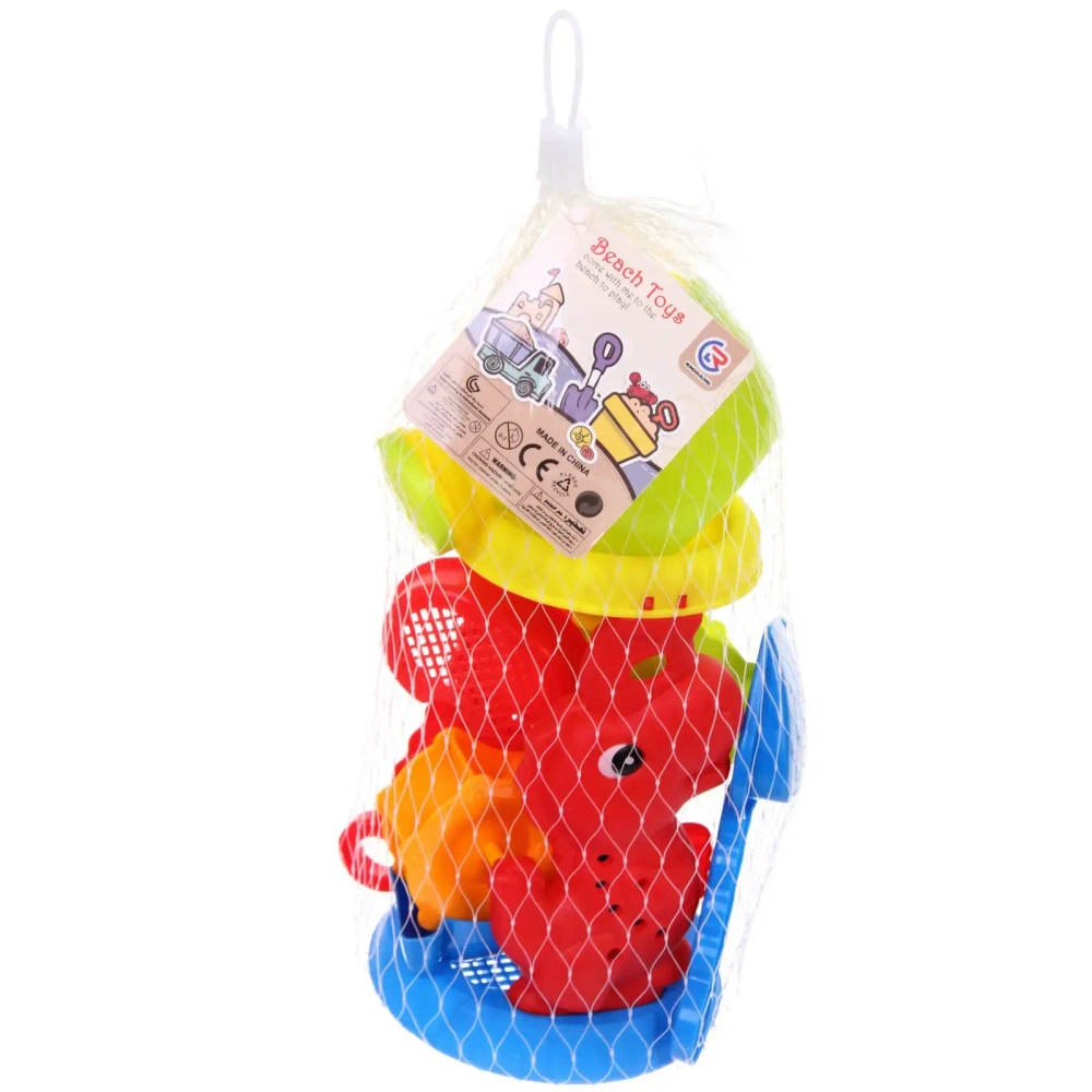 Набор для игры в песочнице «Динозавр - Мельница», 27*12,5 см, 6 предметов