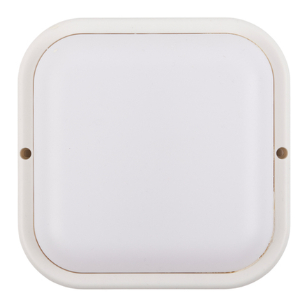 ULW-Q229 18W-6500K IP65 WHITE Светильник светодиодный влагозащищенный. Квадрат. Дневной свет 6500K. 155×155×37мм. Корпус белый. ТМ Volpe