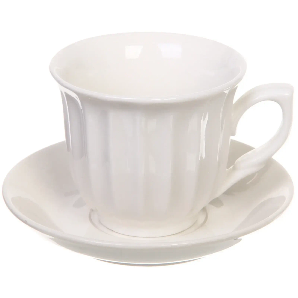Чайный набор 12 предметов «White magic» (6 кружек 170мл+6 блюдец) нежность